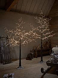 New Magical Light Up Silver Birch Trees Metal Christmas Tree Light Up Tree Light Garland