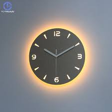 Wall Clock Luminous Remote Control Dimming Backlight Mute Decoration Night Light Atmosphere Lamp Bedroom Wooden Watch Quartz Wall Clocks Aliexpress