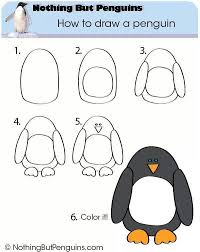 Leer zelf bumba tekenen in 6 eenvoudige stappen!. Pinguin Tekenen Voor Kinderen Pinguins Noordpool