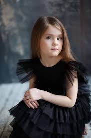 Girls Tulle Black Dress With Open Back Black Flower Girl Dress Girls Birthday Tulle Dress Black Toddler Formal Dress Tutu Baby Dress In 2020 Black Flower Girl Dress Toddler Formal Dresses