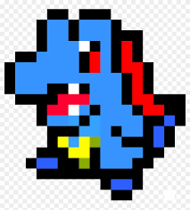 This one was really fun, i dont usually draw complex pokemon, but i think this turned out good! Pokemon Totodile Pixel Art Free Transparent Png Clipart Images Download