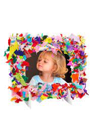 Cadres photo en carton mousse - 6 pièces - Cadres en carton - 10 Doigts |  Papier crépon, Activité manuelle papier, Cadre bricolage