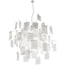 design ingo maurer zettel z 5 47 24 inch paper chandelier white with 80 notes blends art sculpture and light ingo maure hanglamp hangende lichten lampen