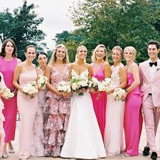 Something To Seriously Consider Do I Have Enough Pink In My Wedding Elizabeth And Mike Today On Bridesmaid Dress Pink Shades Pink Bridal Party