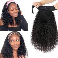 Random delivery the headband will be shipped by the usps on the second day. Amazon Com Headband Wig Deep Wave Human Hair Wigs No Glue Needed Brazilian Hair 12 Inch Short Curly Headband Wigs For Black Women 150 Density Beauty
