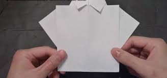Now that it's summer (doesn't feel like it here) we won't be having our paper craft class. How To Craft An Origami Collared Father S Day Shirt With Tie Origami Wonderhowto