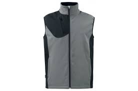 Fermeture éclaire et col montant. Gilet Sans Manches Softshell Respirant 3702 Projob Gris Ou Marine