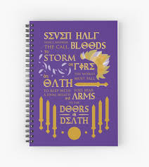 The Prophecy Of Seven Spiral Notebook By Eli Thebromercy Spiral Notebook Notebook Percy Jackson