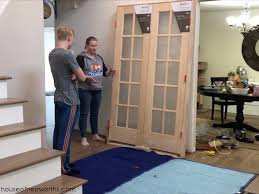 Here's how to install a has flooring not yet been installed beyond the threshold? How To Add French Doors Close In A Wall House Of Hepworths