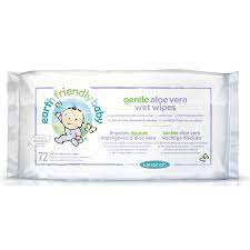 Earth Friendly Gentle Aloe Vera Eco Baby Wipes Pack Of 72 Earth Friendly Baby