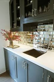 If you have a small or dark kitchen, use a mirror backsplash to look bigger and brighter. Give Your Kitchen An 80 S Inspired Ugrade Contemporary Kitchen Home Decor Luxury Interior Design