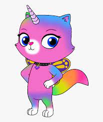 Kids coloring book, coloring page, free coloring pdf. Rainbow Butterfly Unicorn Kitty Nickelodeon Hd Png Download Transparent Png Image Pngitem