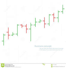 Bar Chart Graph Background Concept Of Stock Exchange Vector