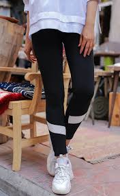 Maybe you would like to learn more about one of these? Legging Sport Pour Femme Pantalon Moulant A Bande Couleur Noir Pret A Porter Et Accessoires