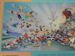 Elmer fudd, the hunter who tries to hunt down bugs bunny Jigsaw Looney Tunes Characters Bugs Bunny Tweety Daffy Duck Puzzle Jigsaw 504 Pcs Kids Toys Hobbies
