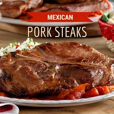 Mexican Pork Steaks Perfect For A Quick And Easy Dinner Or A Tailgate Pork Steak Pork Steak Recipe Pork Shoulder Steak Recipes
