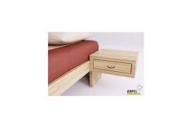 My minimalist bedside tables started life as a chest of drawers and a vintage planter. Japanese Zen Suspended Bedside Table With A Drawer