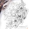 This cool tattoo transforms the mandala into a flower with branches of leaves sticking. 3