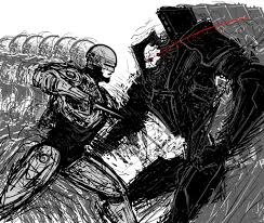 adam smasher and robocop (cyberpunk and 2 more) drawn by spaghetti-bastard  | Danbooru