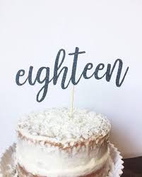 The best 18th birthday party ideas. 18th Birthday Cake Topper Eighteen Cake Topper By Thelittlepopshop Birthday Cake Toppers 18th Birthday Cake 18th Cake