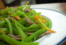 shredded celtuce with pork stir fry 021016 asian recipes pork stir fry food