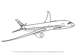 The 787 dreamliner represents boeing's latest foray into the world of commercial passenger air travel. Learn How To Draw A Boeing 787 Airplanes Step By Step Drawing Tutorials