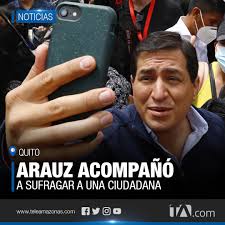 Candidato Andrés Arauz no sufragó pero realizó actividades en el sur de  Quito https://bit.ly/3s9Tqbd #Opcion2021