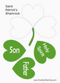 First is god the father, then jesus, his only son. Shamrock Scavenger Hunt St Patricks Day Christian Proverbs Printable Trinity
