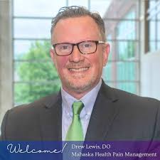 Join us in welcoming Dr. Drew Lewis, to the Mahaska Health Pain Management  team! Dr. Drew Lewis is a fellowship-trained, board-certified Pain  Management Specialist who brings expert, compassionate care to patients  experiencing