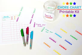 Chore Chart Printable Kit