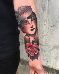 Rose Lady By Cedric Weber Tattoo At Greyhound Tattoo In Essen Germany Rose Lady Cedric Weber Tattoo Cedri Tattoos Greyhound Tattoo Neo Traditional Tattoo