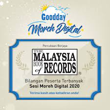 Apparently, procter & gamble organised the event accompanied by guinness world records however, do the feats listed in the malaysia book of records (mbr) represent real achievements? Goodday Milk Makes It To The Malaysia Book Of Records For Hosting The Largest Virtual Moreh Session In Malaysia Mini Me Insights