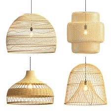 We began by fitting a bright linen shade with a frosted glass diffuser for cheerful light dispersion. Collection Rattan Pendant Lights 3d Cgtrader