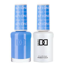Gel pedicure with design tutorial. Daisy Dnd Duo Gel Matching Nail Polish 671 Blue Hawaiian Ebay
