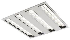 Purchase a light diffuser panel at a home improvement store. 42 W Led Ceiling Light Square Diffuser Recessed 4 Lamp No 595 Mm Long Ip20 Rs Components
