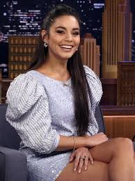 Everly talks(@everly_talks), em krieg(@emilykriegart), katia nabil(@katianabile). Vanessa Hudgens Lilac Dress Autumn Winter 2020 On Sassy Daily Vanessa Hudgens Style Vanessa Hudgens Hair Vanessa Hudgens