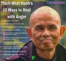 Thich Nhat Hanh's Ten Ways to deal with Anger 💕🐉🌸 📸 Pinterest  #BuddhismZenTaoMeditation
