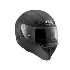 agv compact st mono motorcycle touring helmet in black