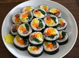 What goes in a california roll. Gimbap Recipe Maangchi Com