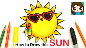 How To Draw The Sun Easy Summer Art Series 1 Summer Drawings Cute Easy Drawings Summer Art