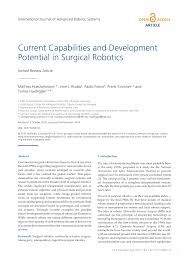 All you need to do is to. Current Capabilities And Development Potential In Surgical Robotics Topic Of Research Paper In Medical Engineering Download Scholarly Article Pdf And Read For Free On Cyberleninka Open Science Hub