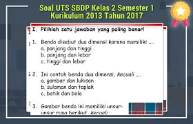 We did not find results for: Soal Uts Sbdp Kelas 2 Semester 1 Kurikulum 2019 Tahun 2019 Dunia Edukasi