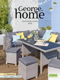 George Home Outdoor Living Catalogue 2019 By Asda Issuu Crazygadget plastic garden low back chair stackable patio outdoor party seat chairs picnic white pack of 4 (x4).