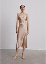 Satin Silk Maxi Slip Dress Silk Maison
