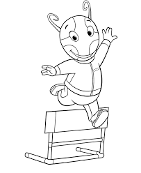 There some backyardigans coloring pages of the five colorful animal pals pablo, tyrone, uniqua, tasha and austin, have fun. Uniqua From The Backyardigans Coloring Page Free Printable Coloring Pages For Kids