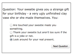 Contrived, manipulative, formulaic, irritating and obvious. About Com S Dating Quiz Is It Love Or Lust Or Lame Thomas Kelleher S Blog