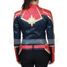 Carol Danvers Captain Marvel Leather Jacket Desert Leather Marvel Jacket Captain Marvel Jackets