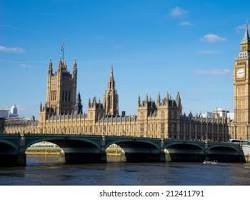 London Big Ben Palace of Westminster sunny day, generada por IA