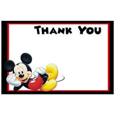 Create your own photo thank you cards! Printable Mickey Mouse Thank You Cards Digital Mickey Mouse Party Supplies Diy Cupcake Toppers Party Decora Mickey Mouse Party Supplies Mickey Mouse Mickey