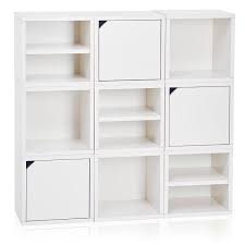 Closet maid 1578 cubeicals mini is a small 6 cube organizer shelving unit that can be used anywhere at home or in office to organize one's. White Stackable Cube With Shelf Voc Formaldehyde Free Way Basics